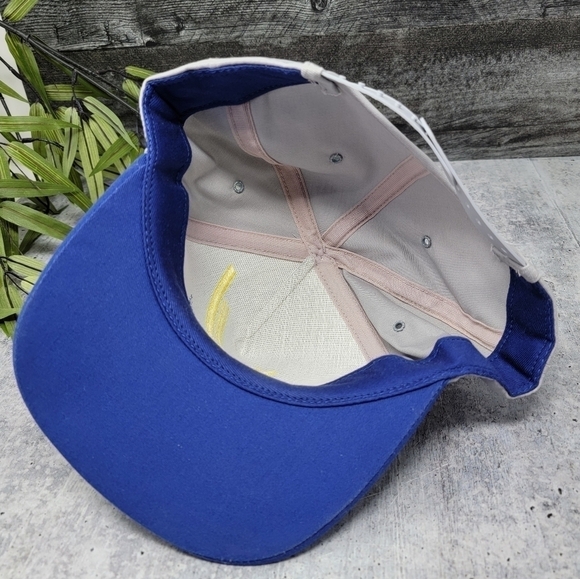 Vintage Dectomax | Snapback Gray Blue & Yellow Logo Hat - Picture 2 of 5
